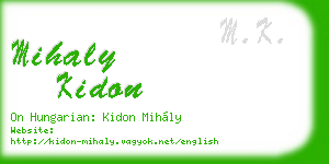 mihaly kidon business card